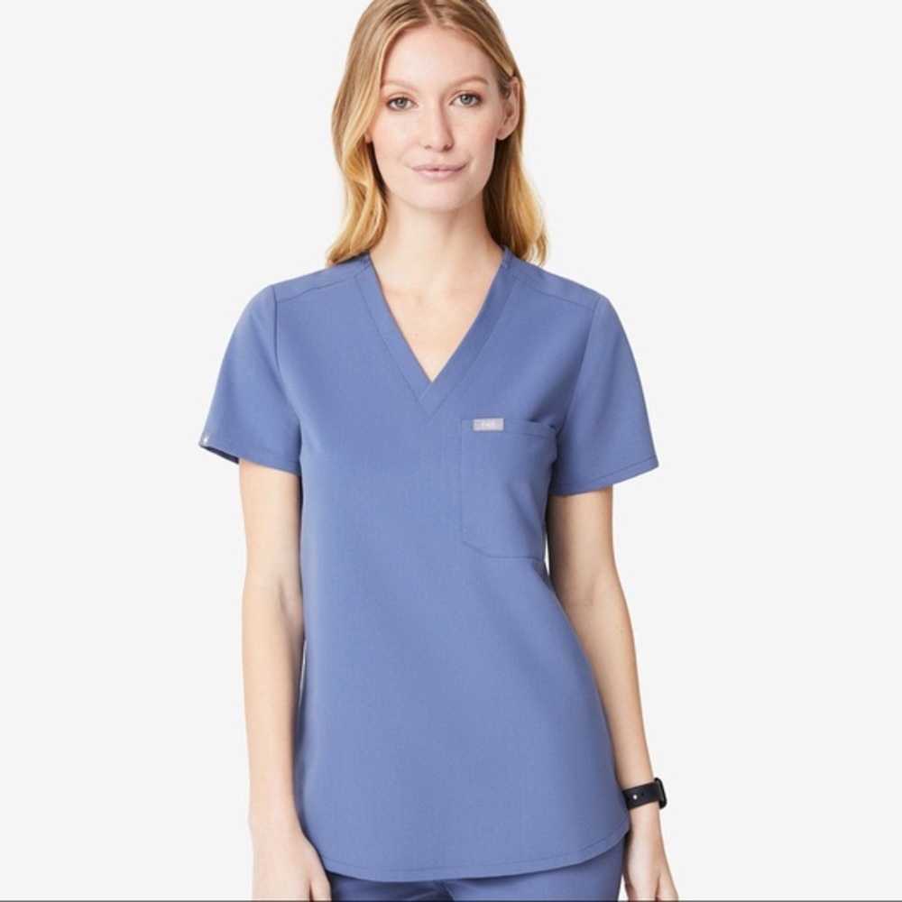 Limited Edition Figs Catarina Scrub Top in Big Sky